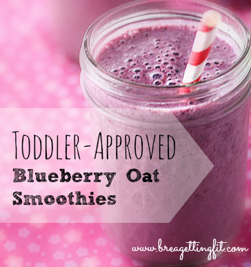 toddler approved blueberry oat smoothie