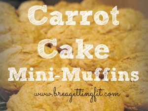 Super easy carrot cake mini muffins