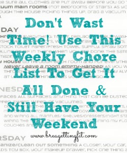 Daily Chore List to Get Your House Clean and Keep It There