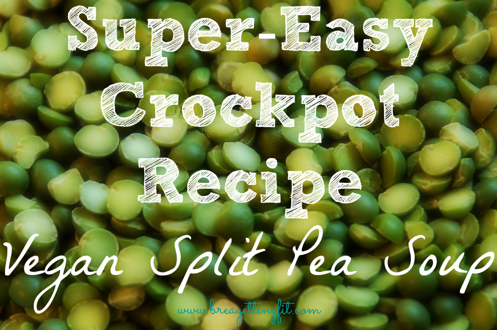 Super easy crockpot split pea soup