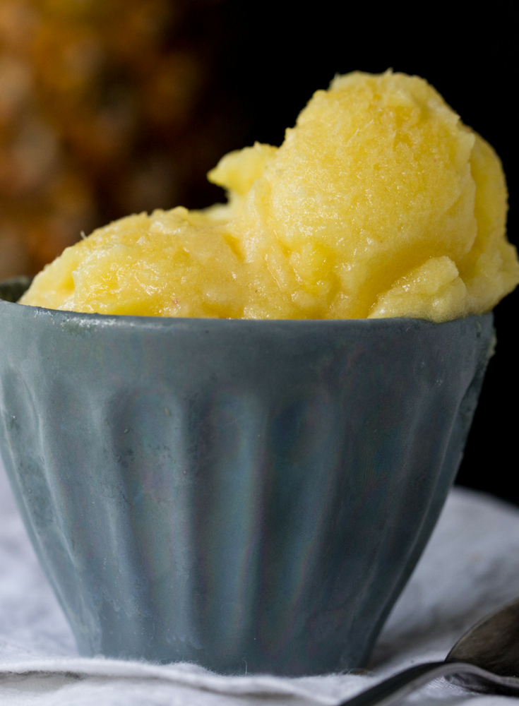 3-Ingredient Pineapple Sorbet