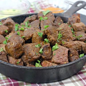 Mouthwatering Cajun Butter Steak Bites | Garlic Butter Steak Bites | Easy Steak Bites | Dinner Idea | Easy Dinner | Steak Dinner | Weeknight Meal Idea | #breagettingfit #dinner #easy #steak #garlic