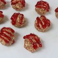 These PB & J protein balls are awesome! They can be made with just 7 ingredients and every bite is purely incredible and loaded with nutrients. #proteinballs #protein #recipe #pb&j #easy #healthy #breagettingfit