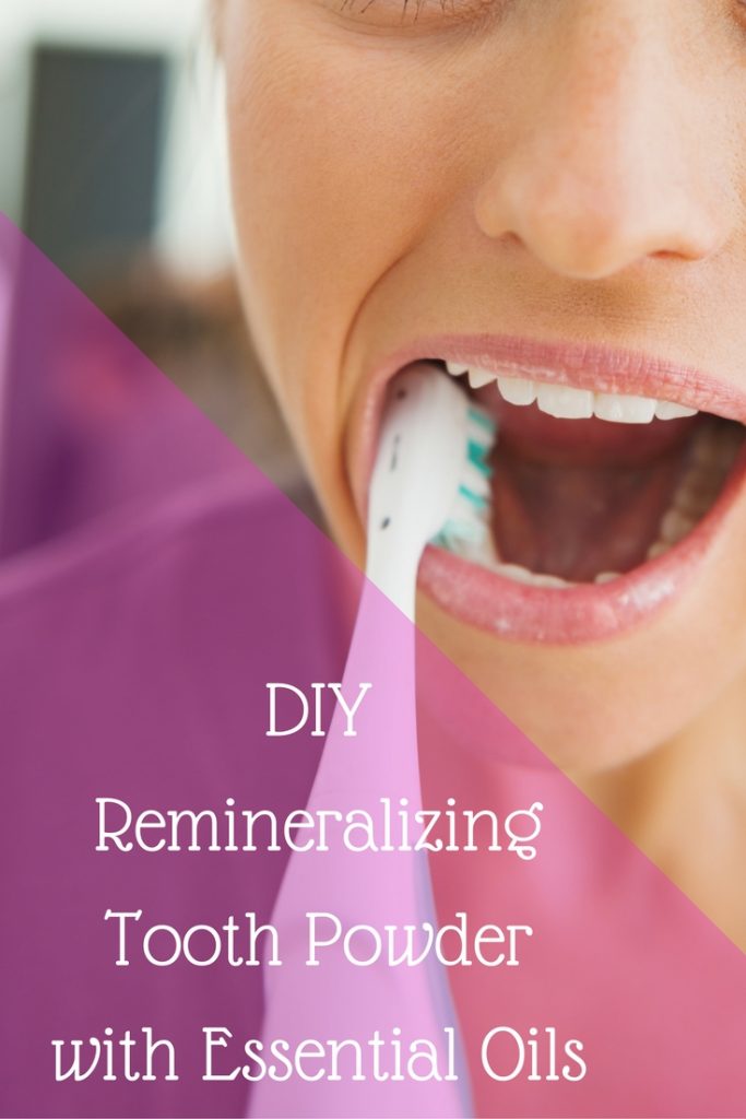 DIY remineralizing tooth powder