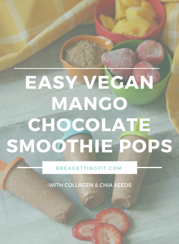Easy Vegan Mango Chocolate Smoothie Pops