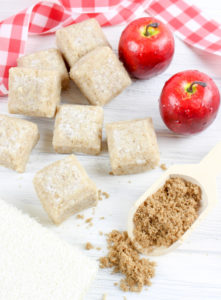 Homemade DIY Apple Pie Sugar Scrub Cubes