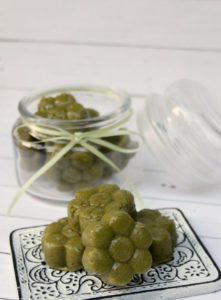 Homemade DIY Green Matcha Sugar Scrub Soap