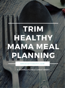 trim healthy mama meal plan cheat sheet