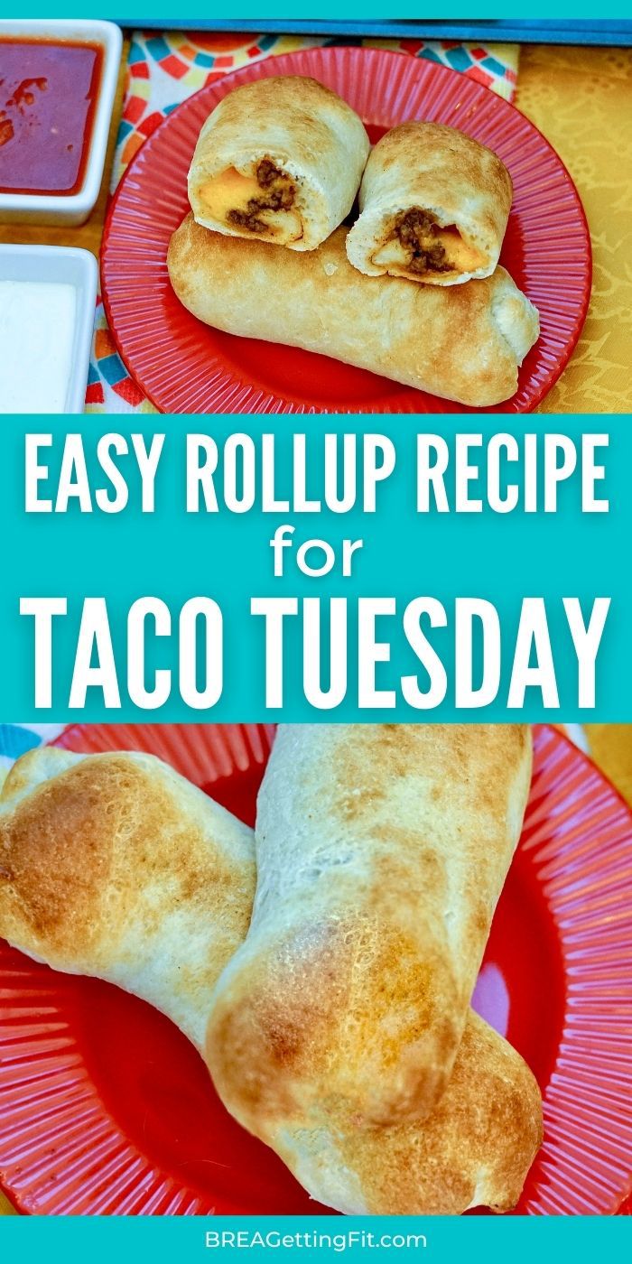 Taco Rollup Recipe - This incredible Taco Rollup Recipe will make you drool. It smells amazing as it bakes and it's easily customizable. Perfect for busy weeknights too! #taco #easy #dinner #rollups #breagettingfit