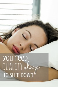 Why You Need Quality Sleep To Slim Down