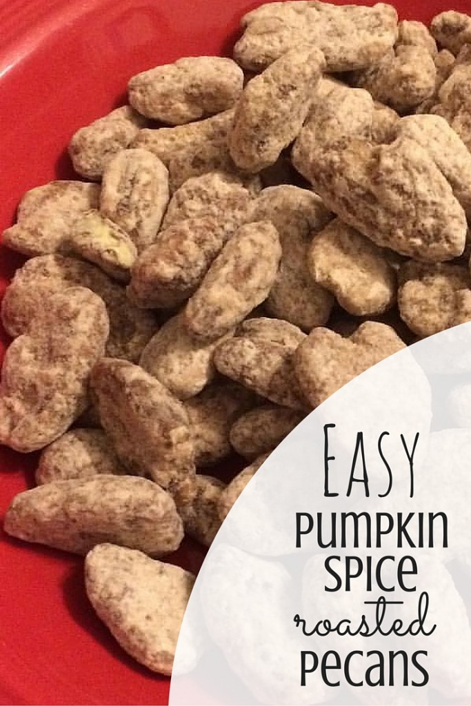 pumpkin spice roasted pecans