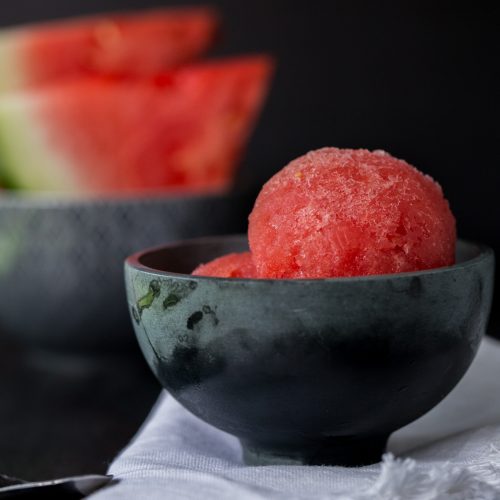 Homemade Watermelon Sorbet - 3 Simple Ingredients