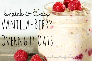 vanilla berry overnight oats